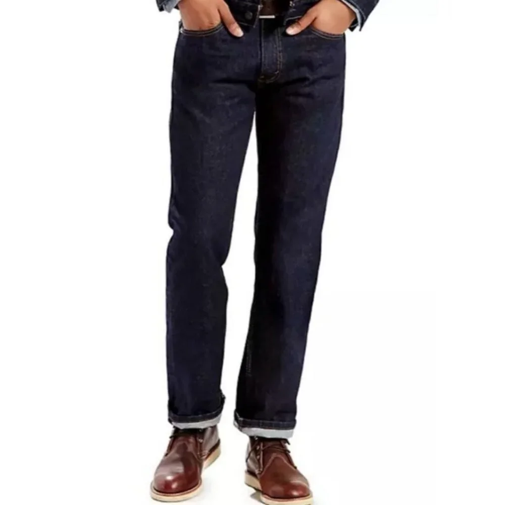 EUC Men's LEVI'S 505™ Regular Fit Straight Leg Dark Wash Jeans | Size‎ 32 X 30